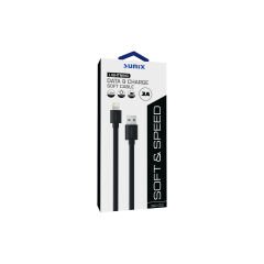 Soft Kablo Lightning Şarj ve Data Kablosu-Siyah SC-03